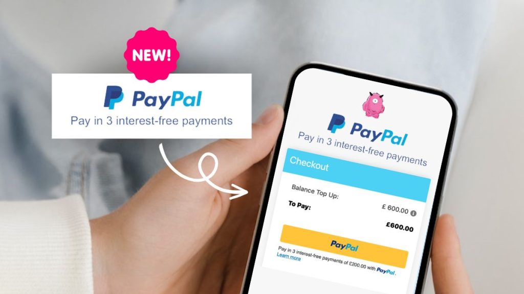 paypal pay in 3 introduced onto the get blogged platform