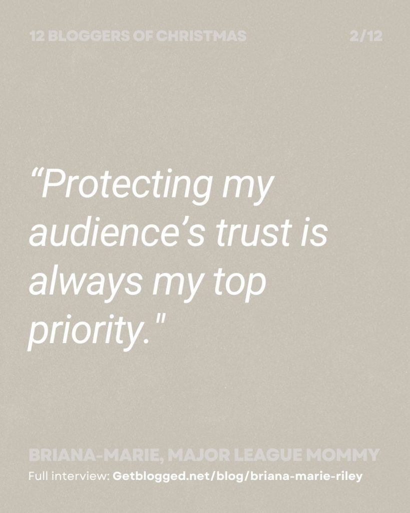“Protecting my audience’s trust is always my top priority."