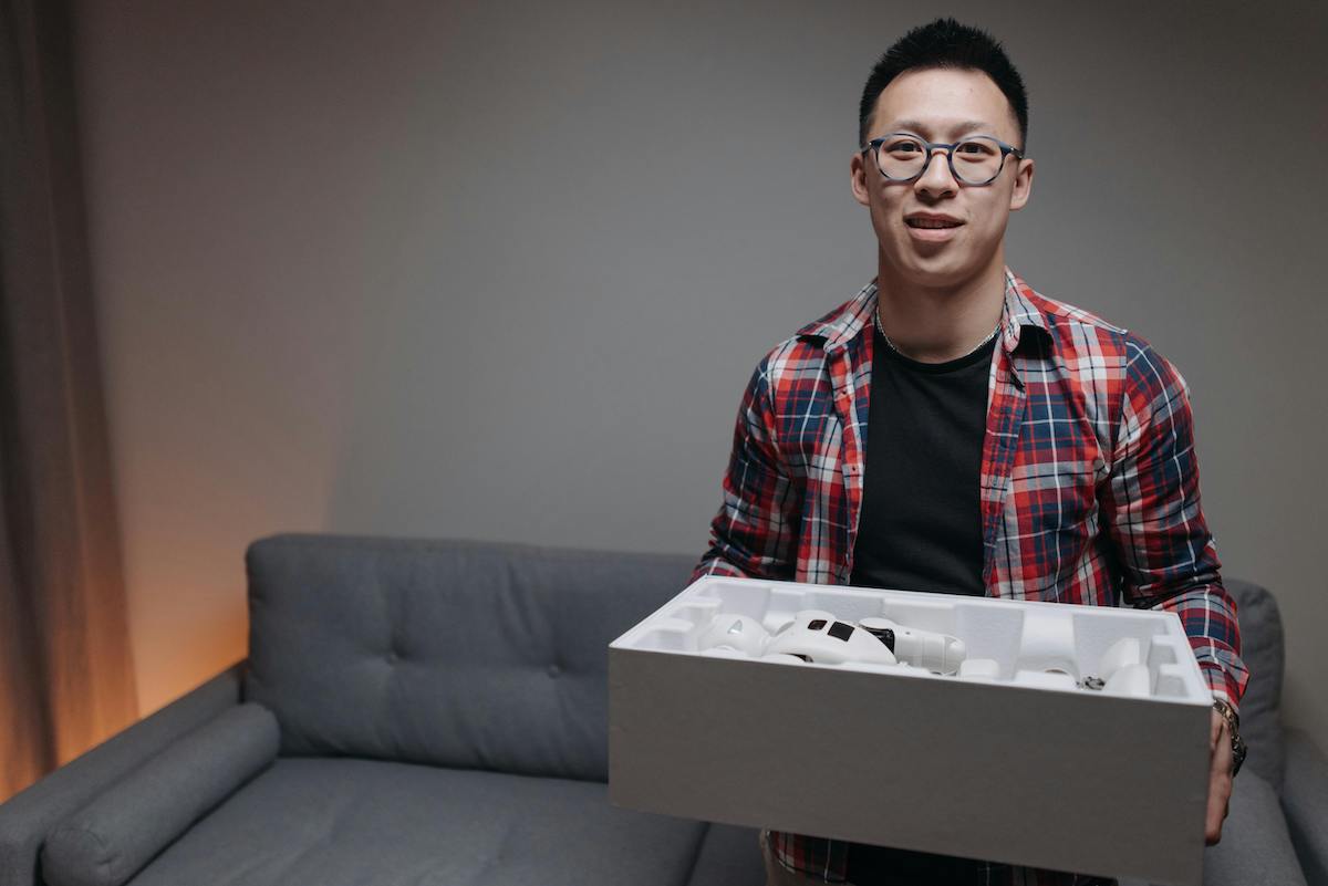 man unboxing during a gifted creator collaboration