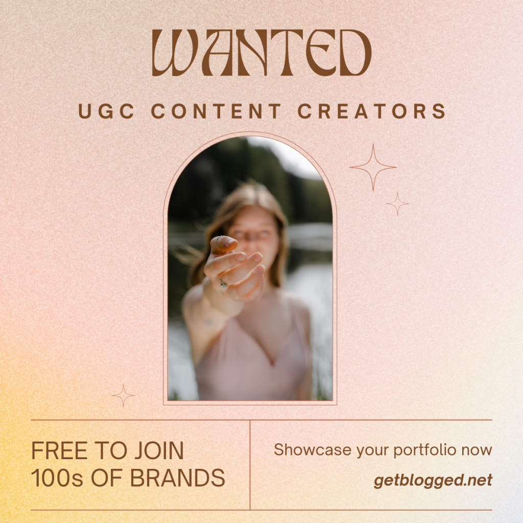 UGC creators needed to join get blogged